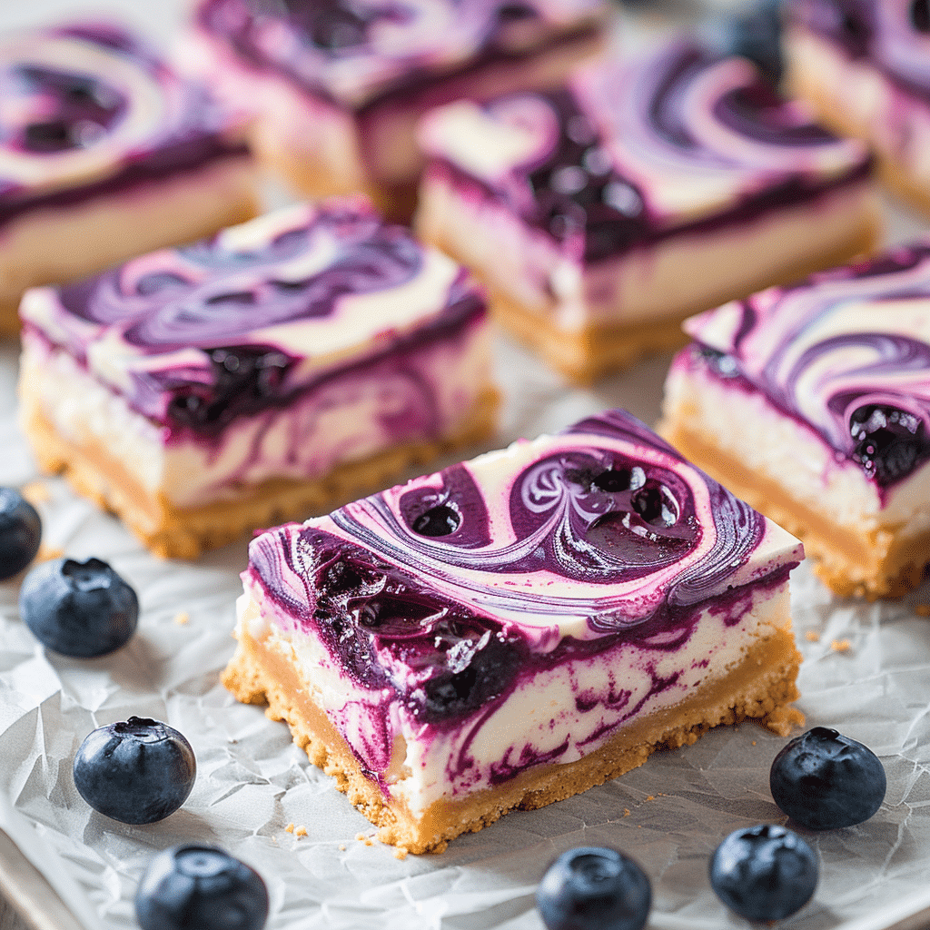 Blueberry Cheesecake Bars Recipe - Recipe Image