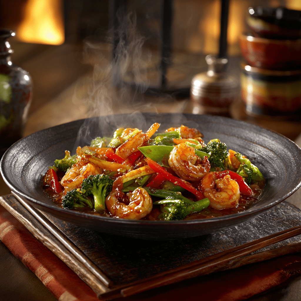 Garlic Shrimp Stir Fry Recipe - Recipe Image