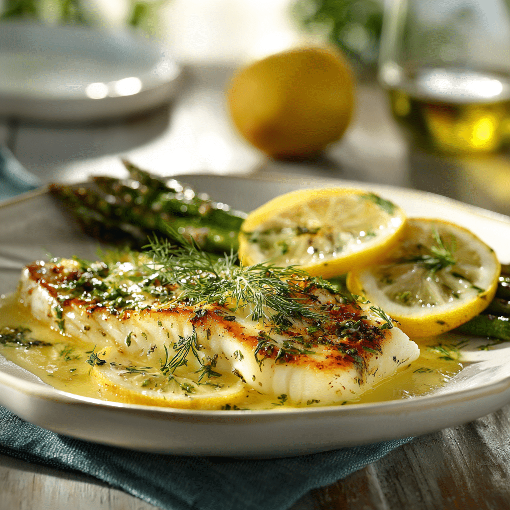 Lemon Butter Baked Fish Recipe - Recipe Image