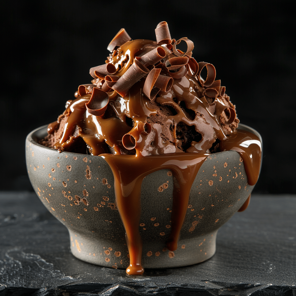 Caramel Chocolate Ice Cream Bowl Recipe - Recipe Image