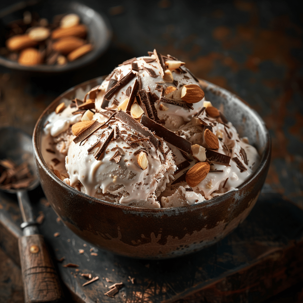 Chocolate Almond Ice Cream Bowl Recipe - Recipe Image