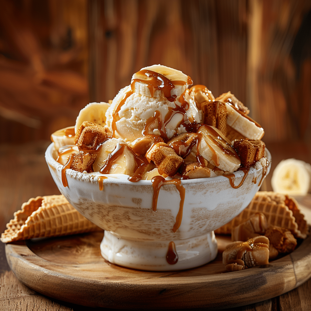 Caramel Banana Dessert Bowl Recipe - Recipe Image