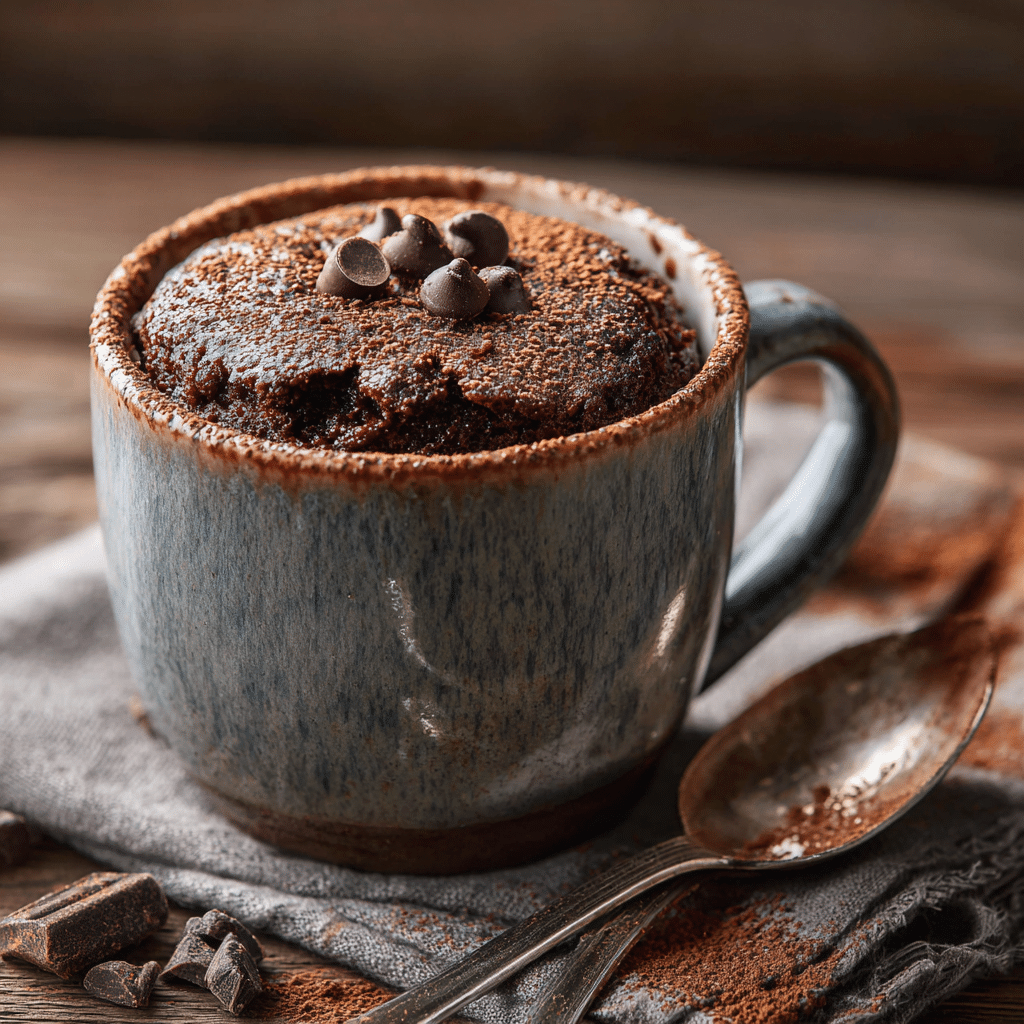 Chocolate Mug Cake (5-Minute Dessert) Recipe - Recipe Image