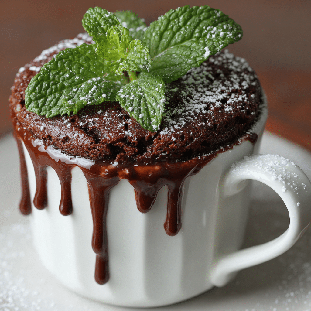 Choco-Mint Mug Cake Recipe - Recipe Image