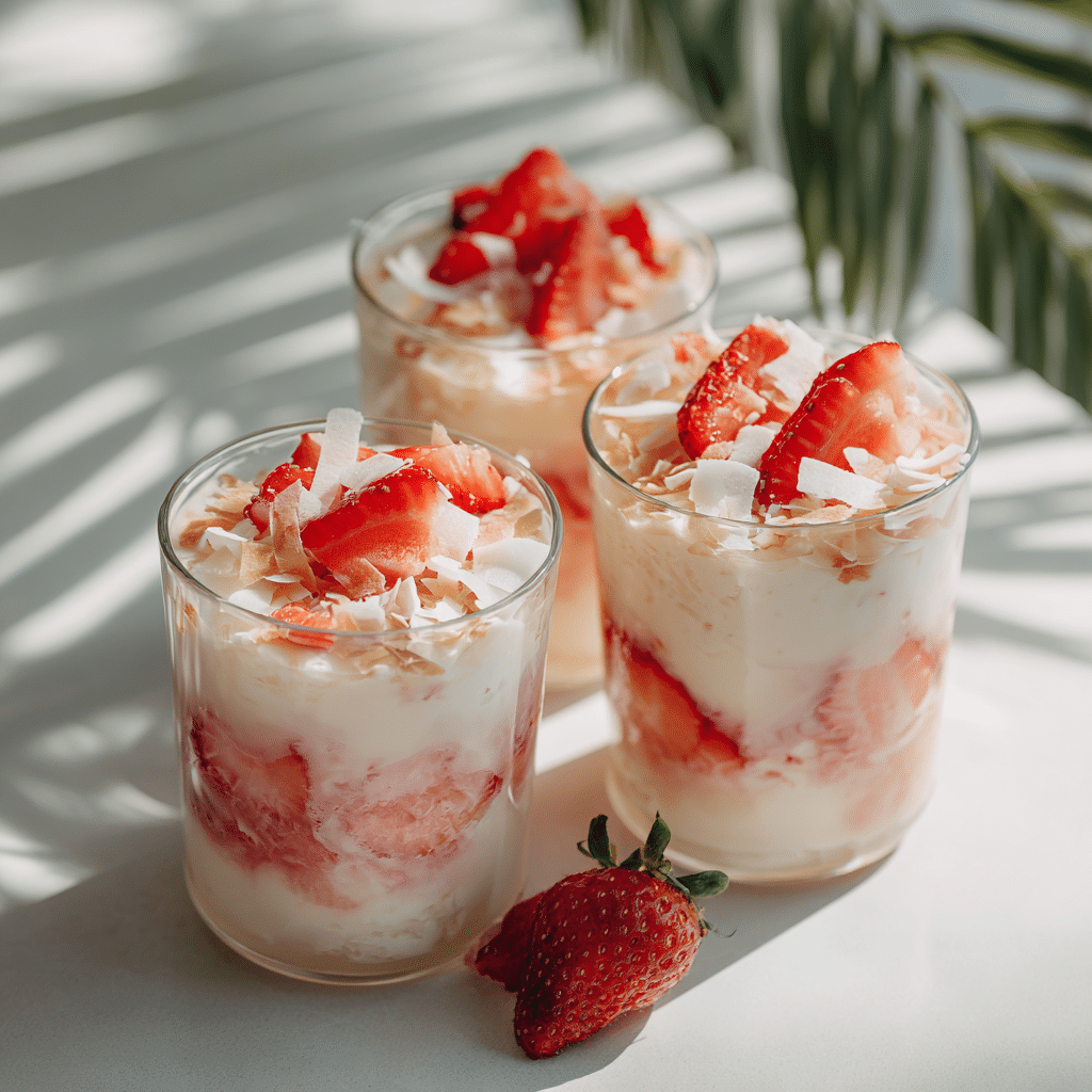 Coconut Strawberry Cups Recipe - Recipe Image