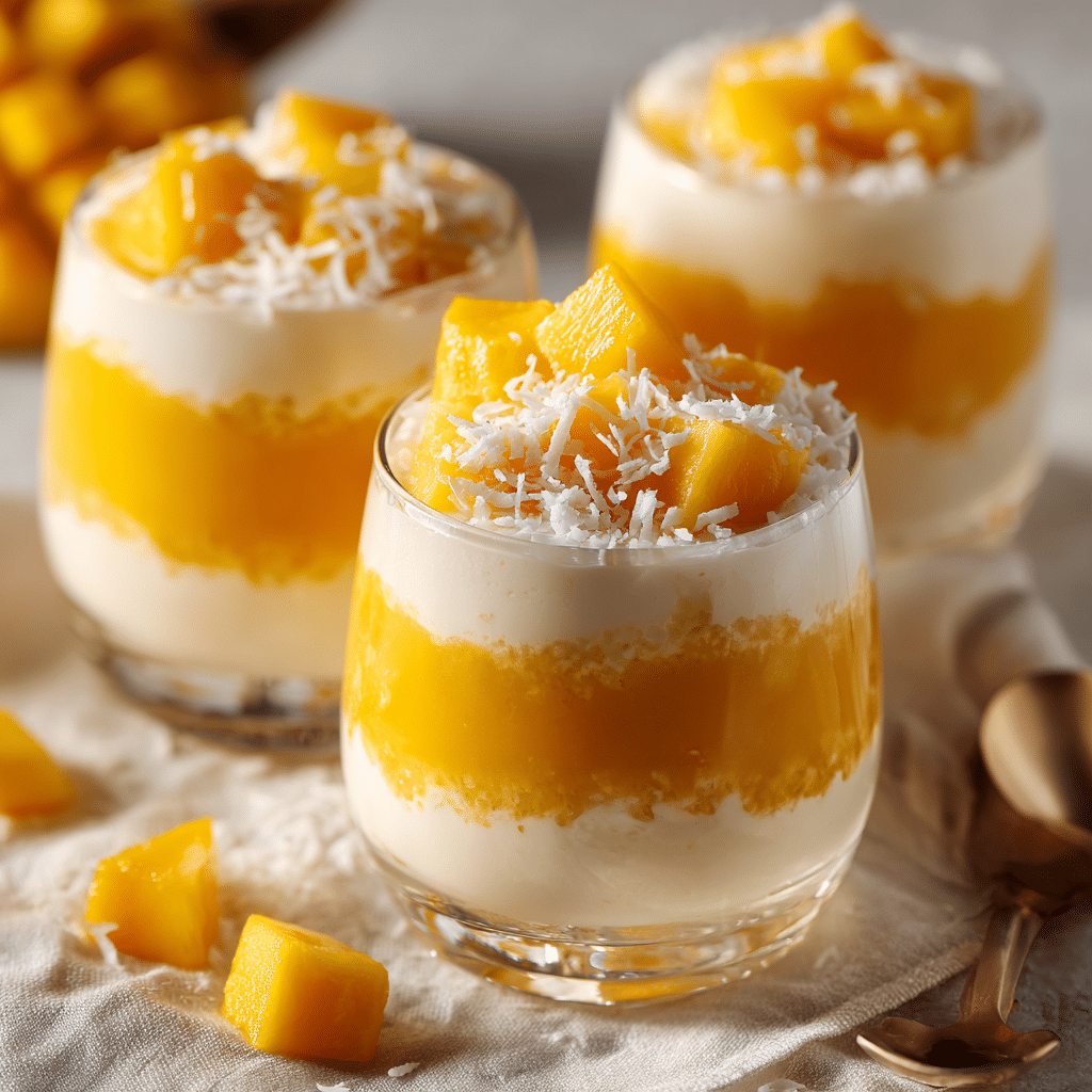 Coconut Mango Dessert Cups Recipe - Recipe Image