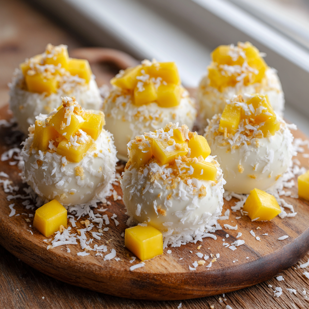 Frozen Mango Banana Bites Recipe - Recipe Image