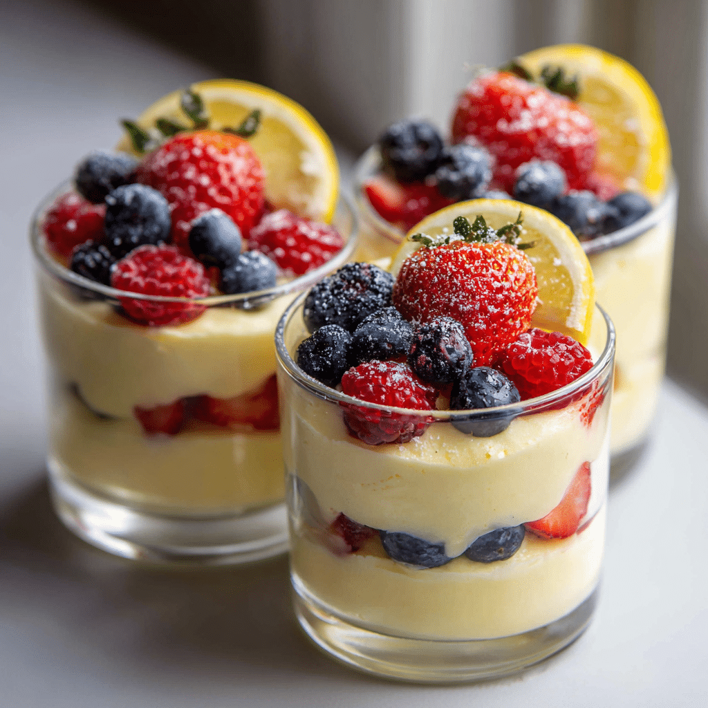 Lemon Berry Cups Recipe - Recipe Image