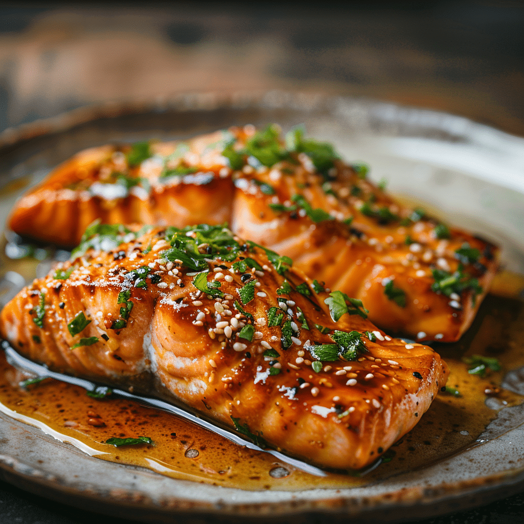 Honey Garlic Salmon Recipe - Recipe Image