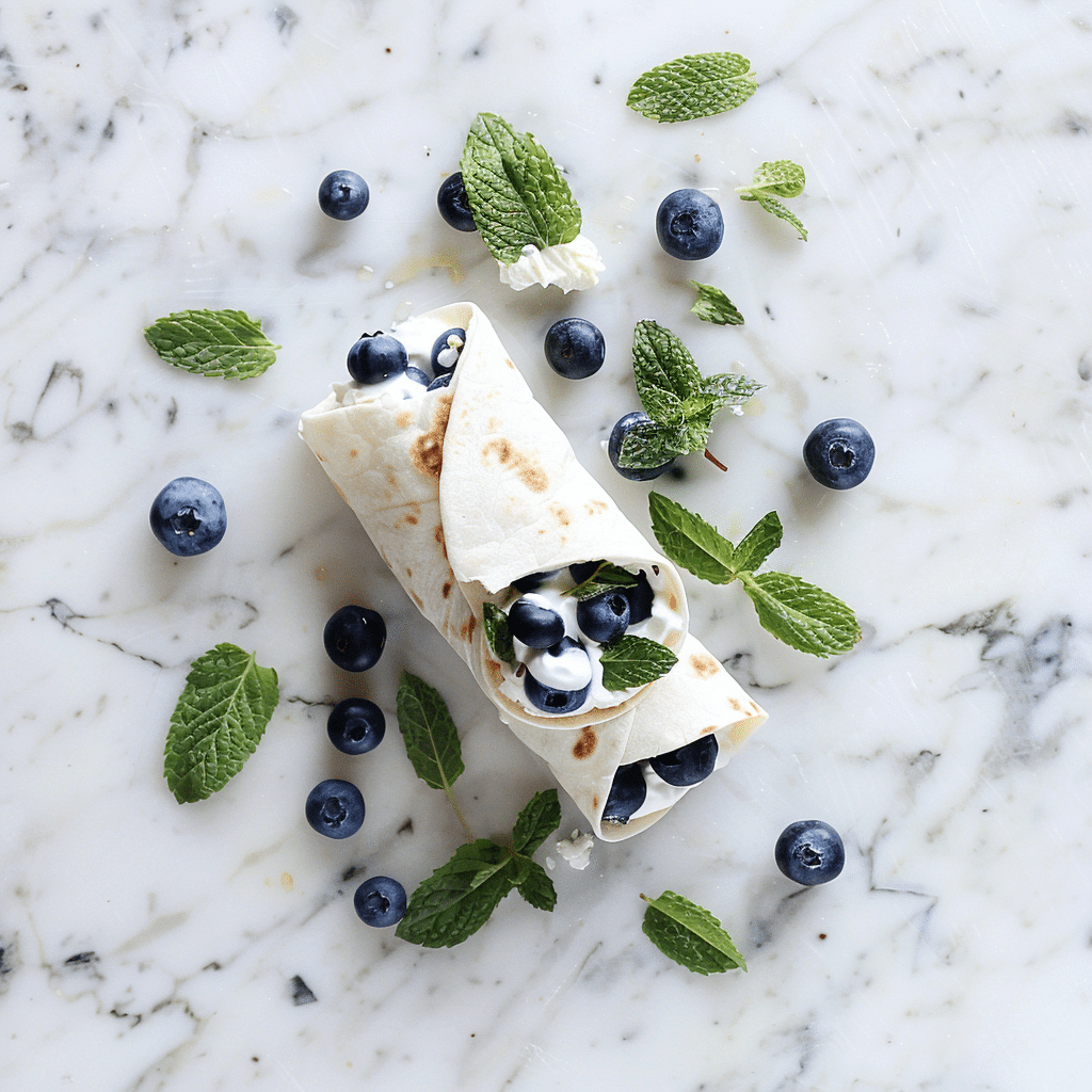 Blueberry Yogurt Wrap Recipe - Recipe Image