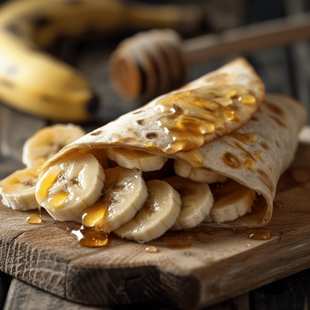 Honey Banana Wrap Recipe - Recipe Image