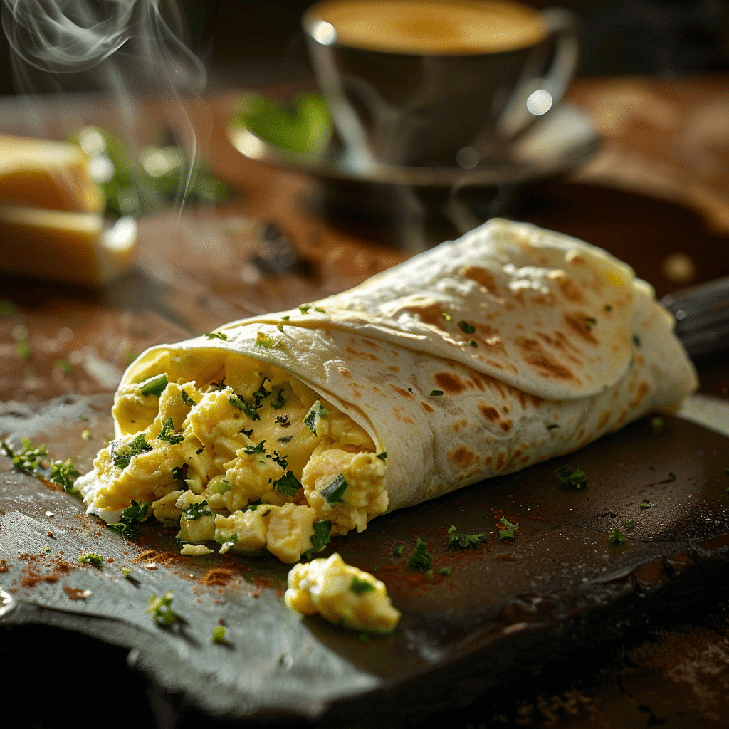Egg Breakfast Wrap Recipe - Recipe Image