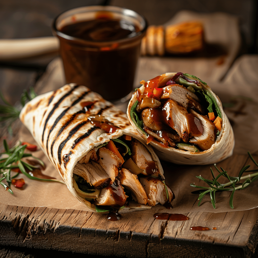 Chicken BBQ Wrap Recipe - Recipe Image