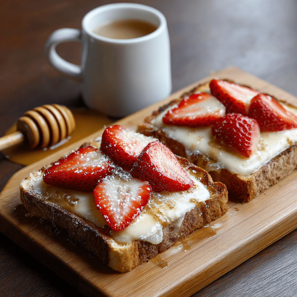Honey Cheese Toast - Recipe Image