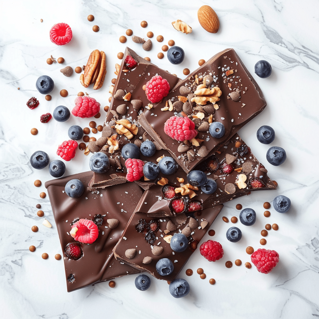 Yogurt Chocolate Bark Recipe - Recipe Image