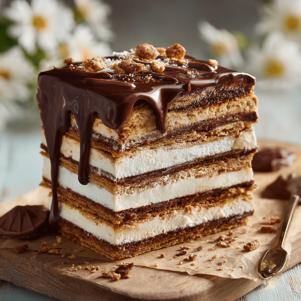 Chocolate Biscuit Icebox Cake Recipe - Recipe Image