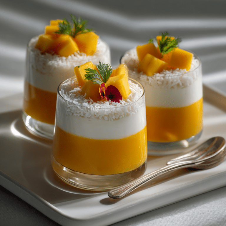 Mango Coconut Dessert Cups Recipe