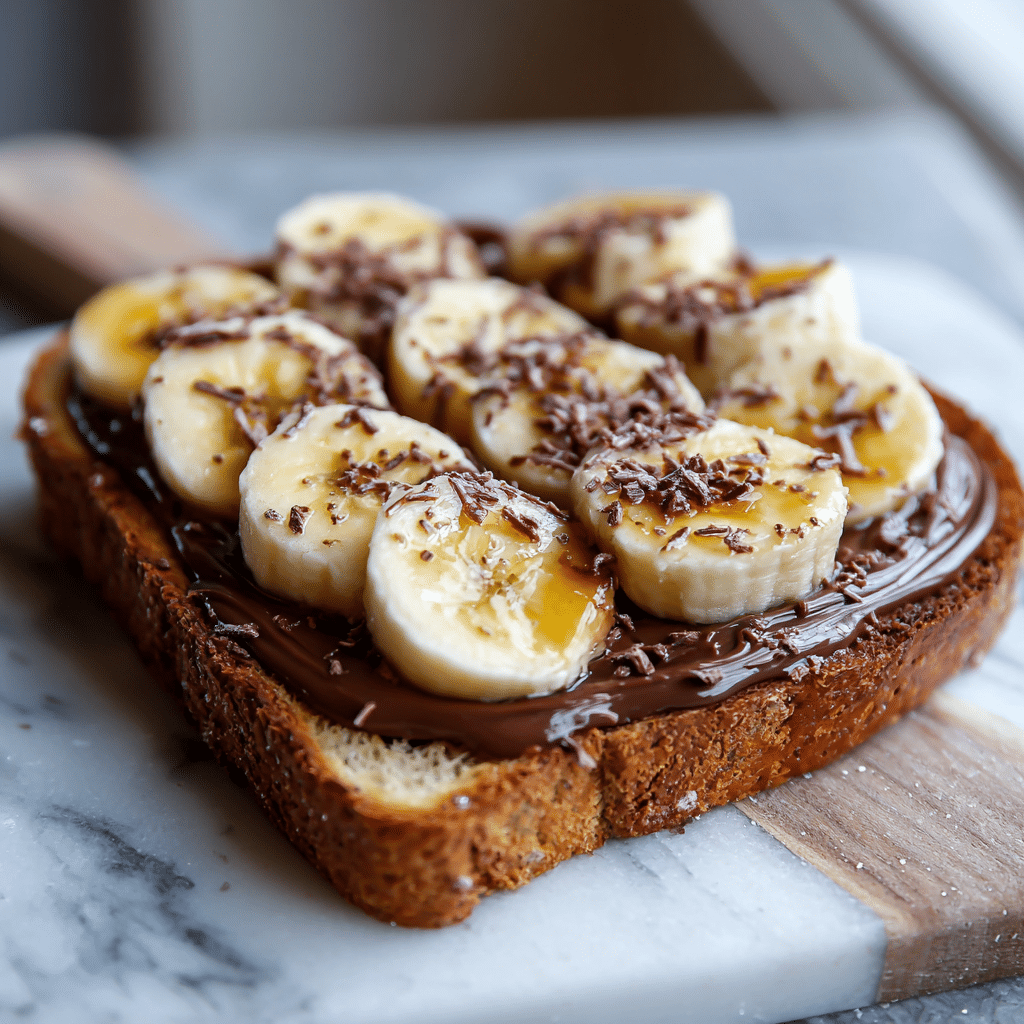 Nutella Banana Toast Recipe - Recipe Image