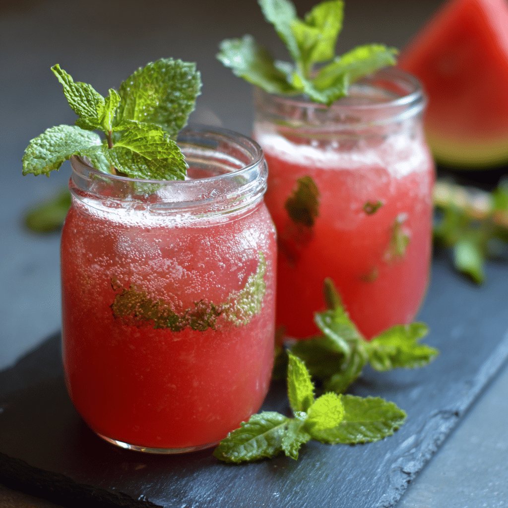 Watermelon Mint Refresher: Cool & Invigorating Recipe - Recipe Image