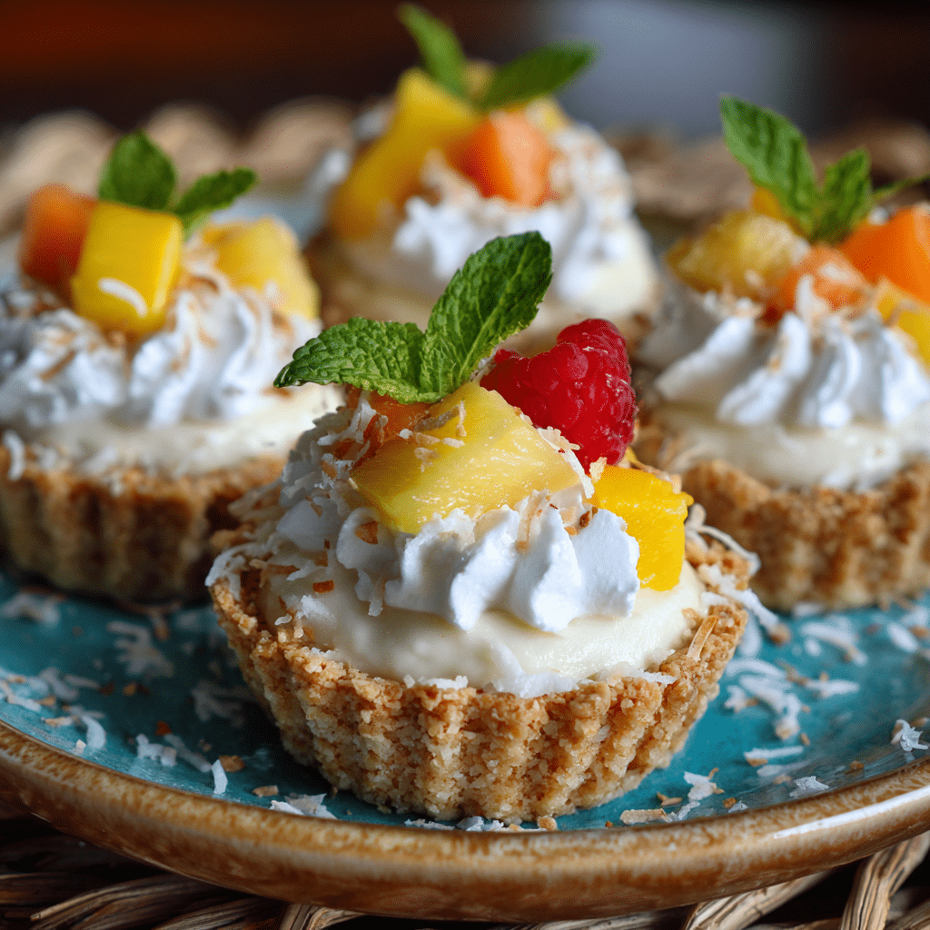 Coconut Cream Pie Cups: Mini Tropical Delight Recipe - Recipe Image