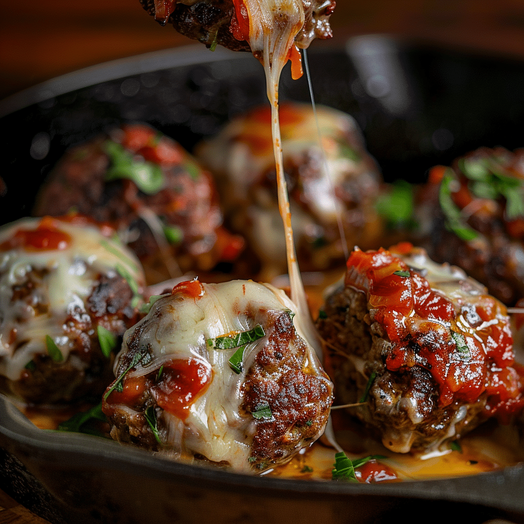 Cheese Stuffed Meatballs Recipe - Recipe Image