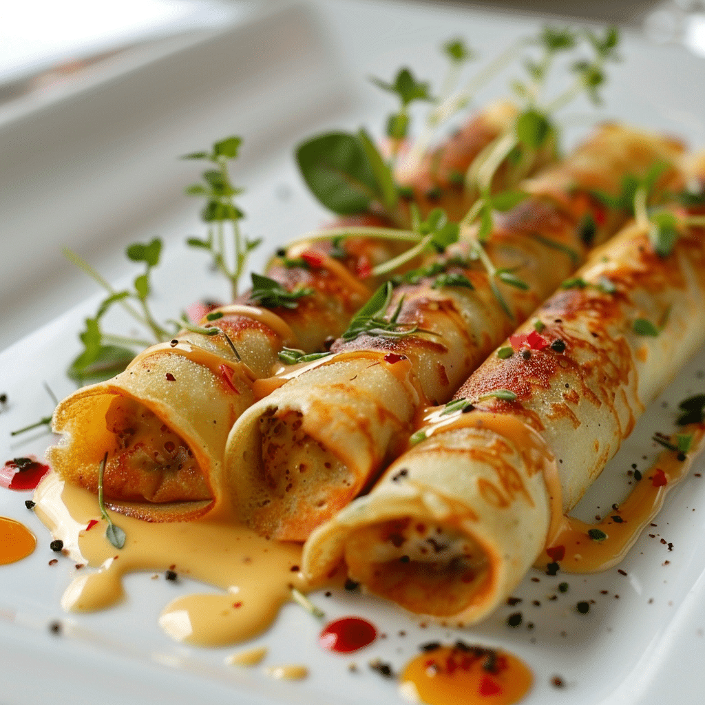 Savory Crepe Rolls Recipe - Recipe Image