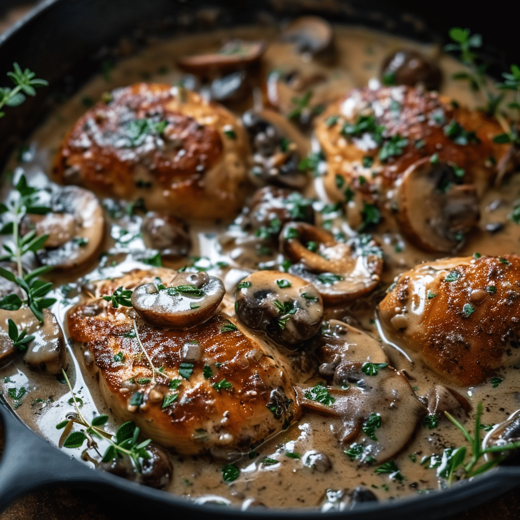 Creamy Mushroom Chicken Recipe - Recipe Image