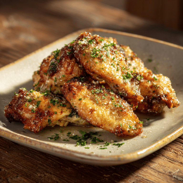 Garlic Parmesan Chicken Wings Recipe