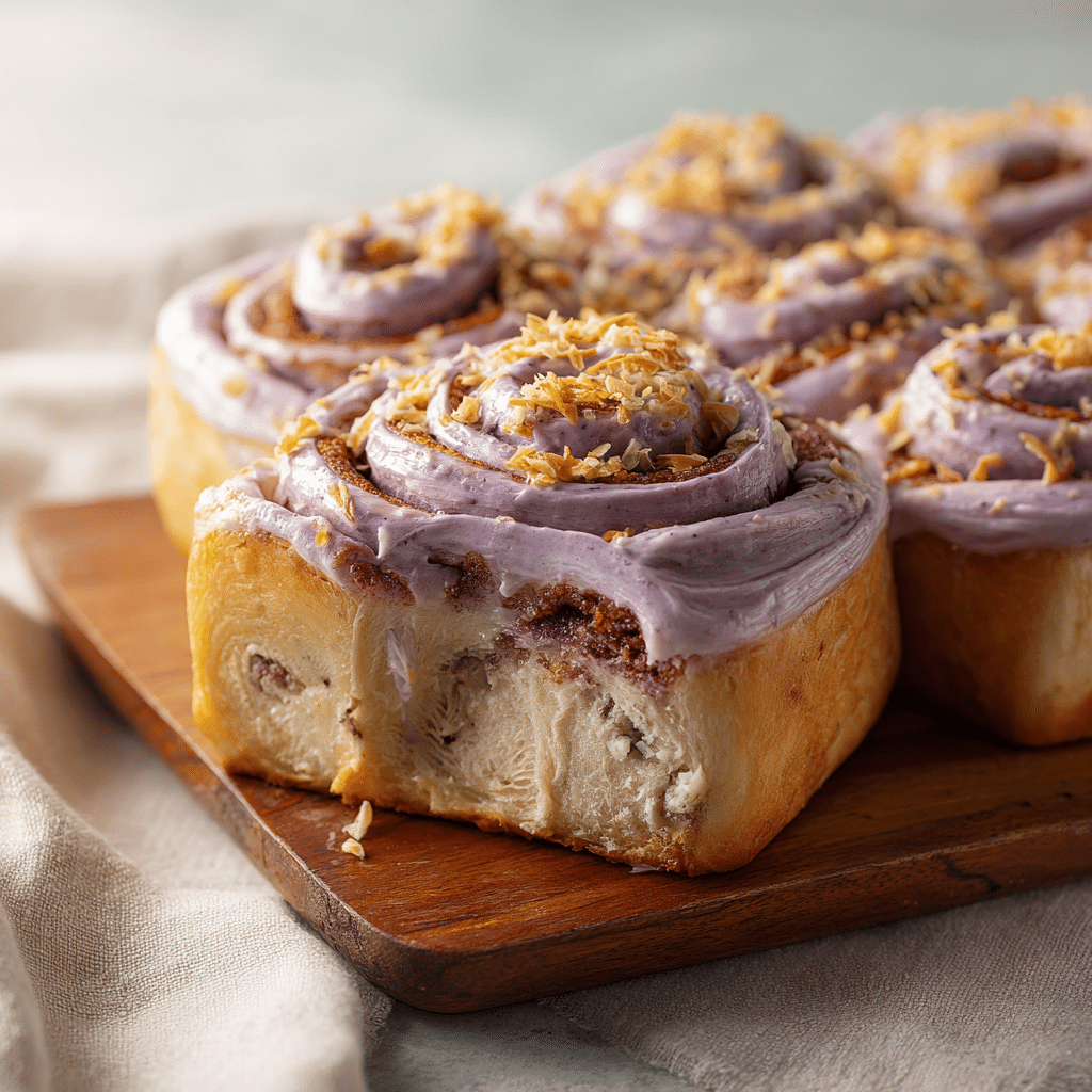 Ube Cinnamon Rolls Recipe