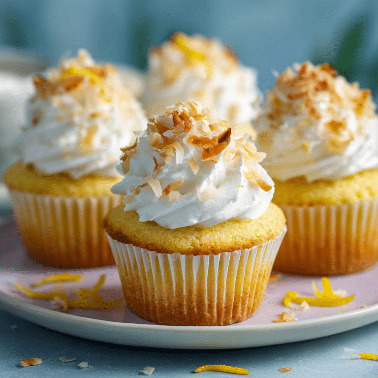 Lemon Coconut Cupcakes Recipe