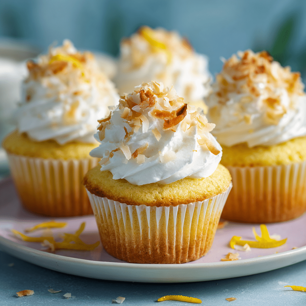 Lemon Coconut Cupcakes Recipe