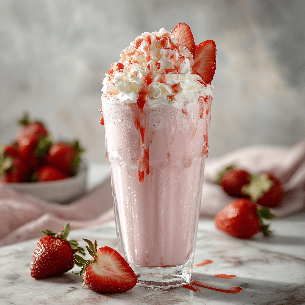 Strawberry Milkshake Recipe - Recipe Image