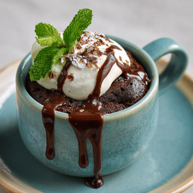 Choco-Mint Mug Cake Recipe