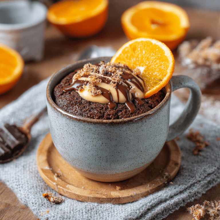 Orange Chocolate Mug Cake Recipe
