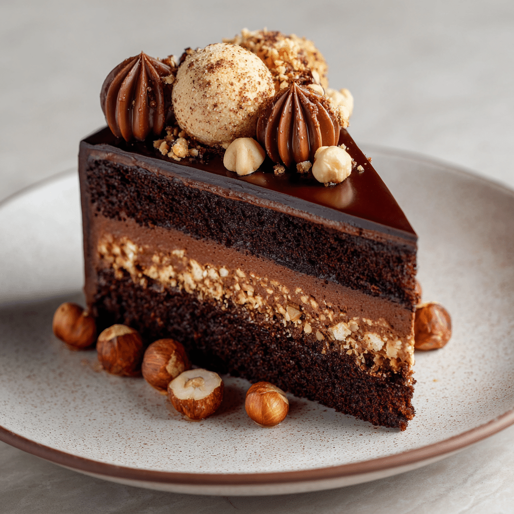 Hazelnut Chocolate Cake Recipe - Recipe Image