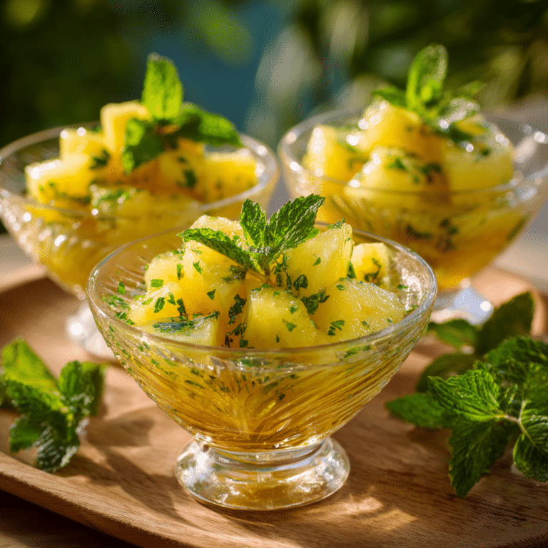 Pineapple Mint Cups Recipe