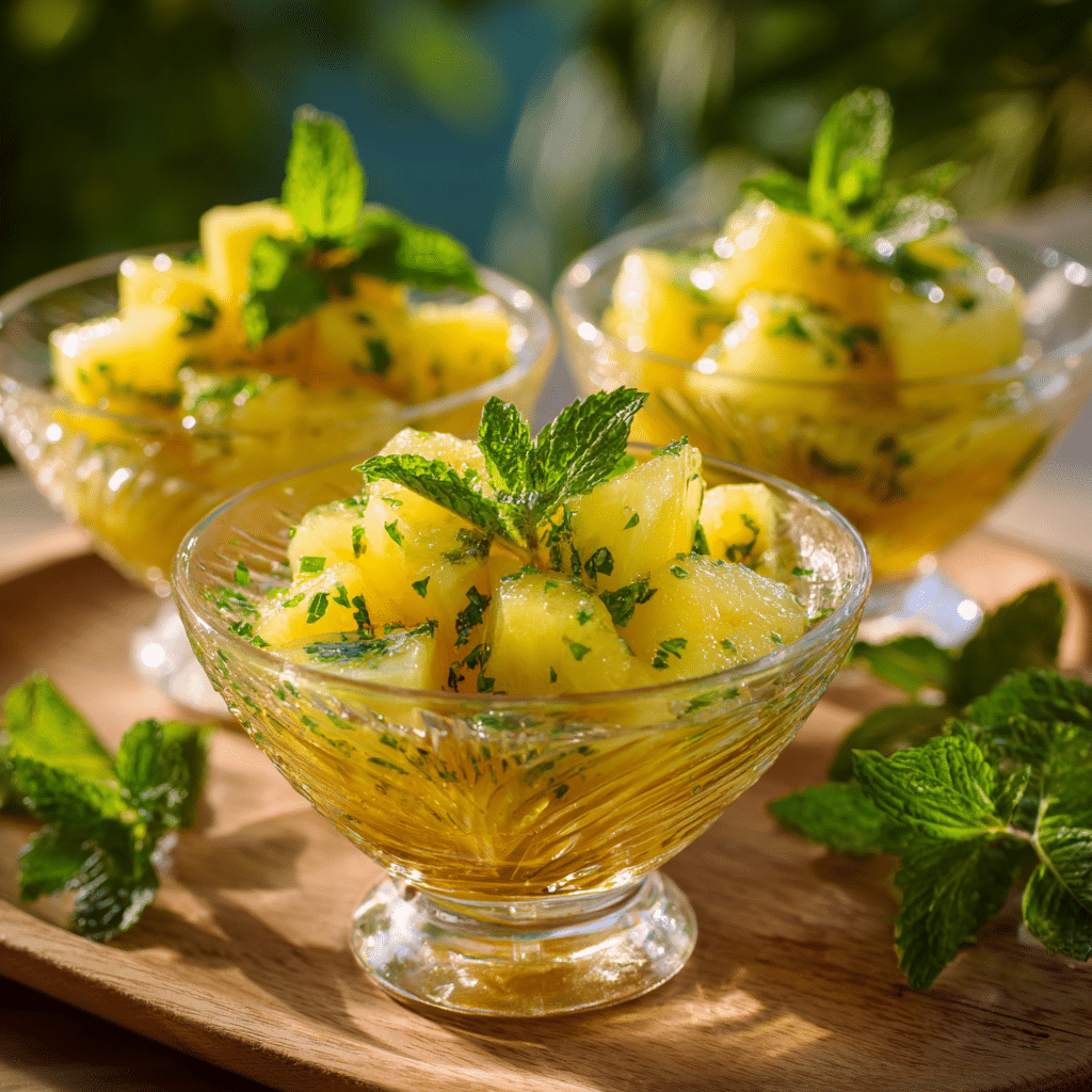 Pineapple Mint Cups Recipe