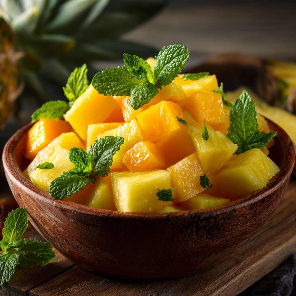 Mango Pineapple Fruit Salad Recipe - Recipe Image