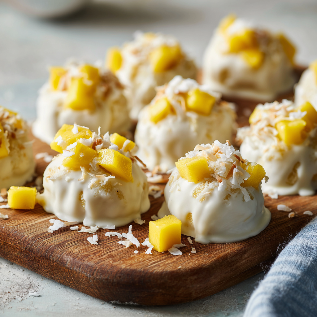 Frozen Mango Banana Bites Recipe - Recipe Image