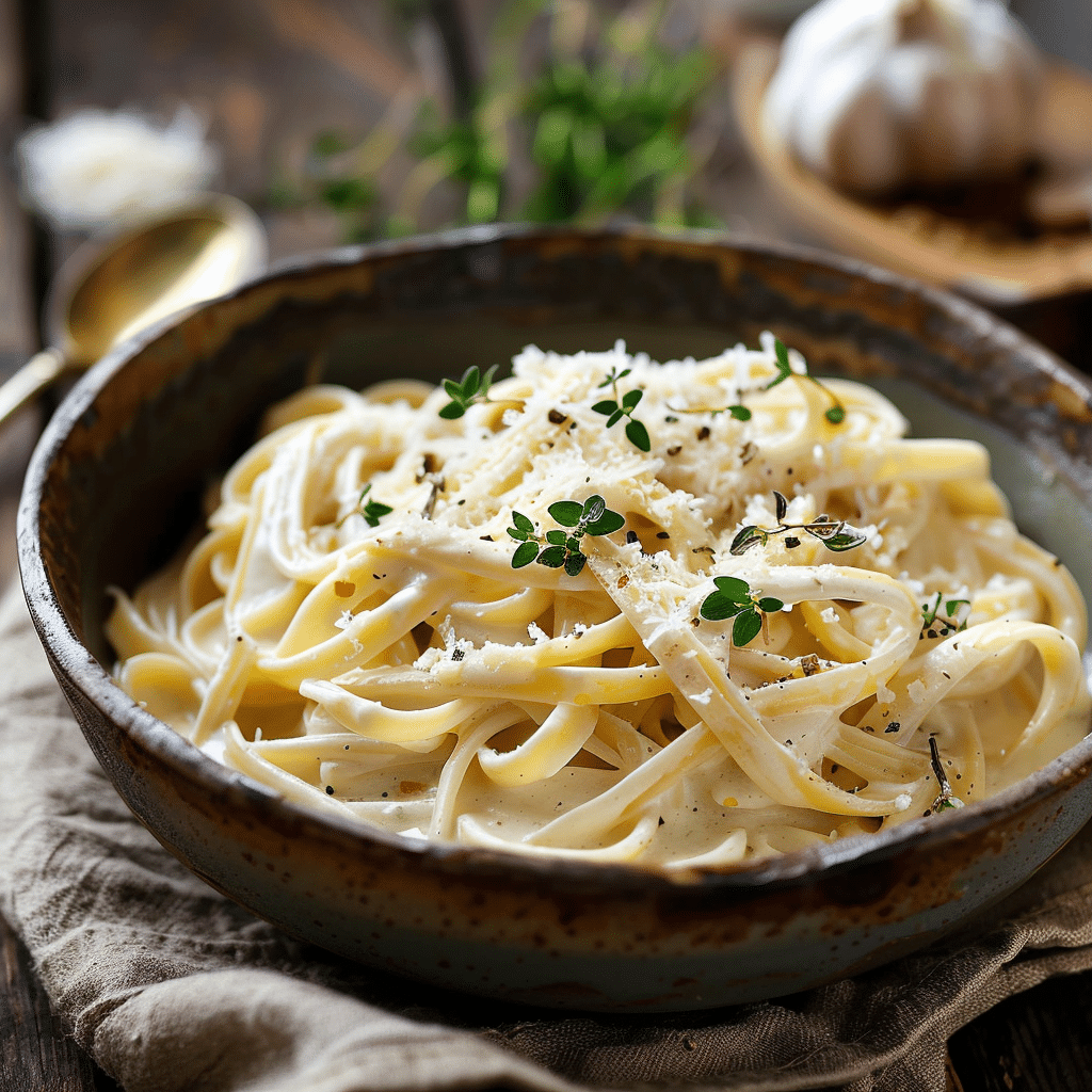Creamy Garlic Pasta Recipe