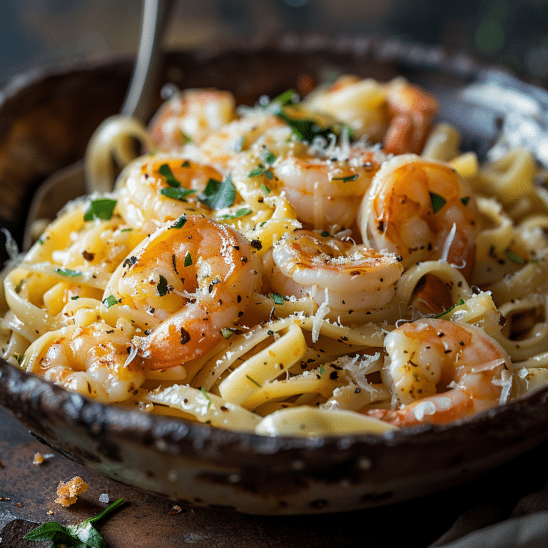 Garlic Butter Shrimp Pasta Recipe