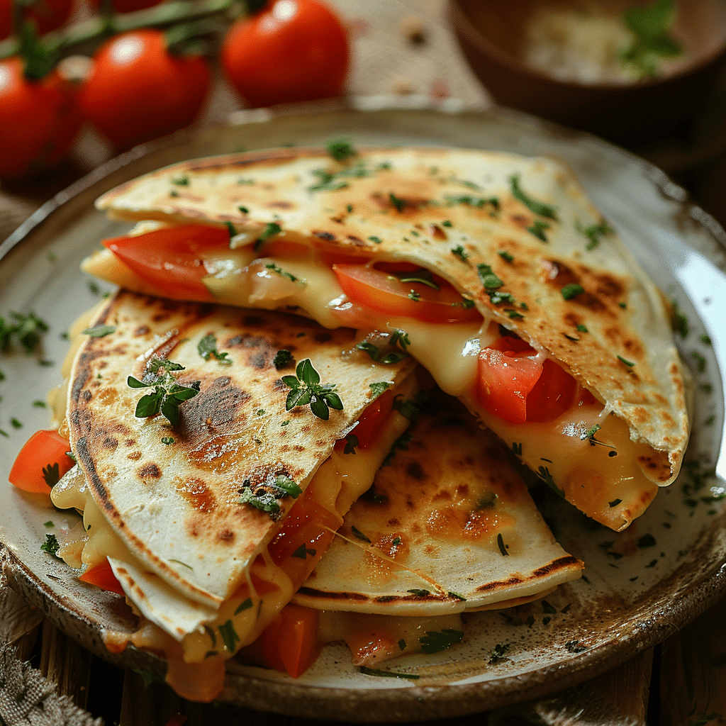 Cheese & Tomato Quesadilla Recipe - Recipe Image