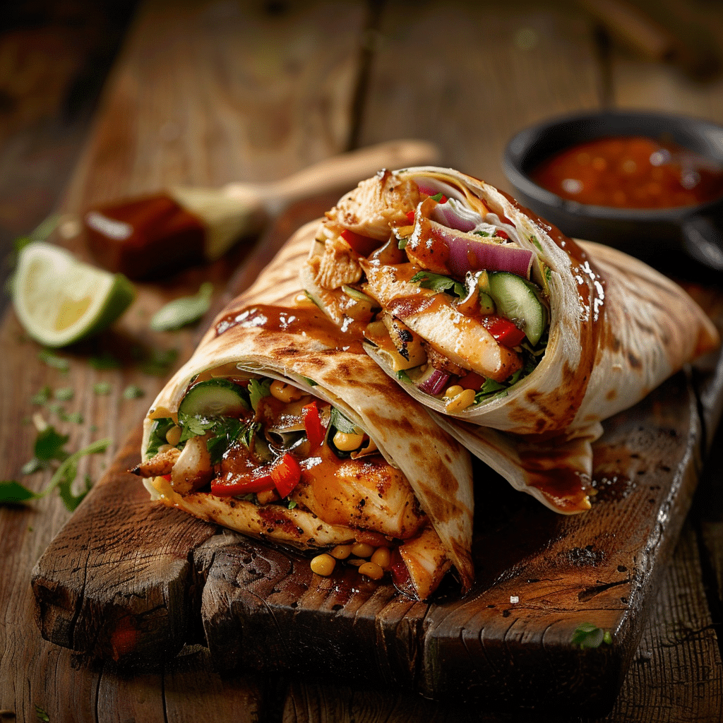 Chicken BBQ Wrap Recipe