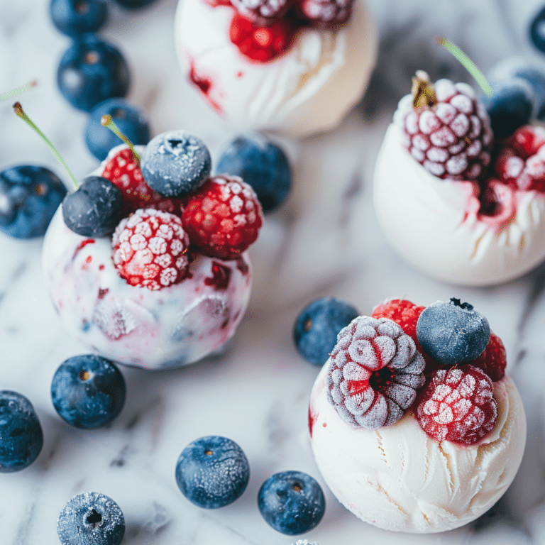 Frozen Yogurt Berry Bites