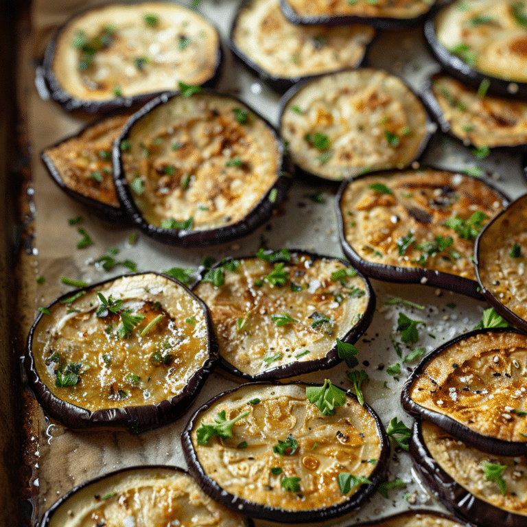 Baked Eggplant Chips Recipe