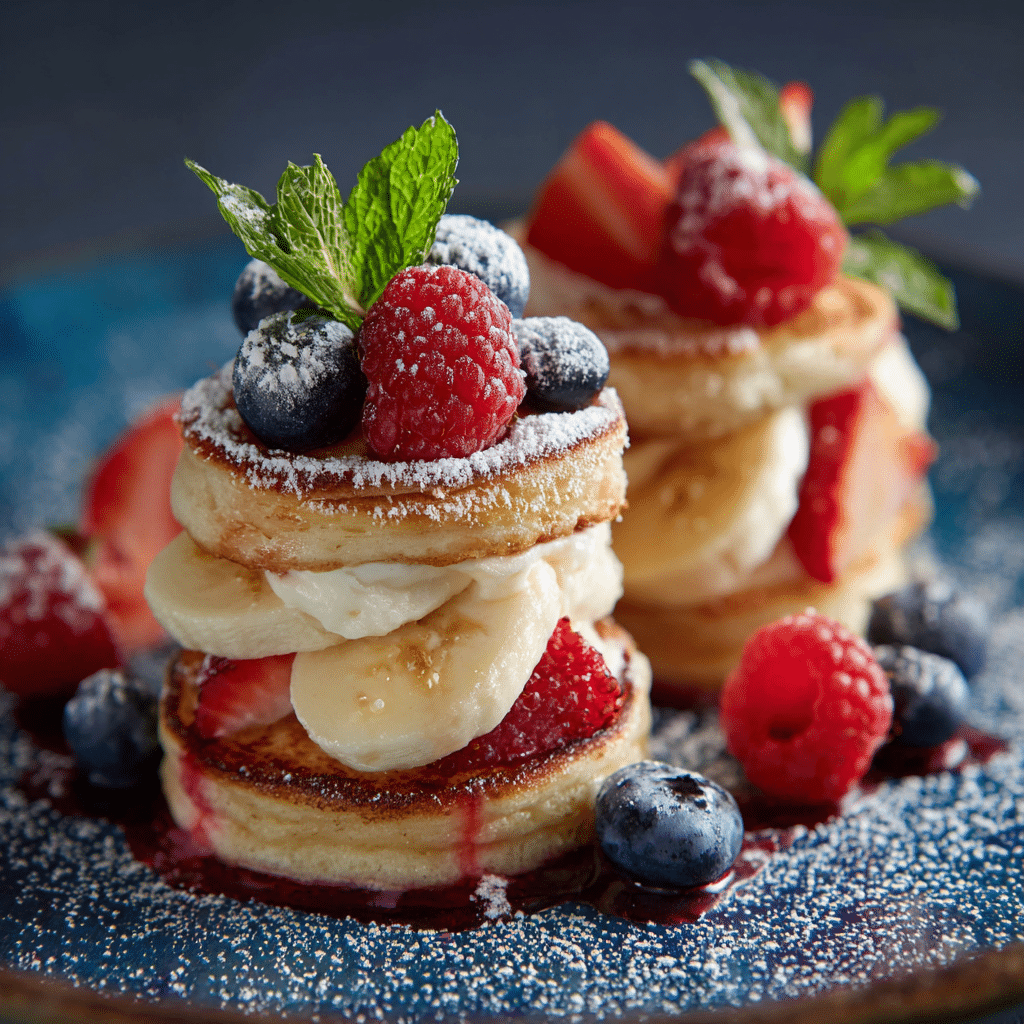 Mini Pancake Stacks Recipe