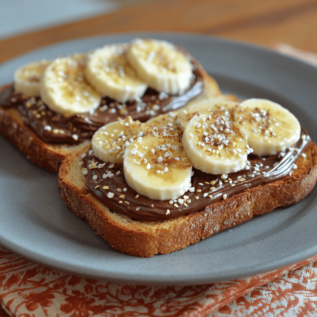Nutella Banana Toast Recipe