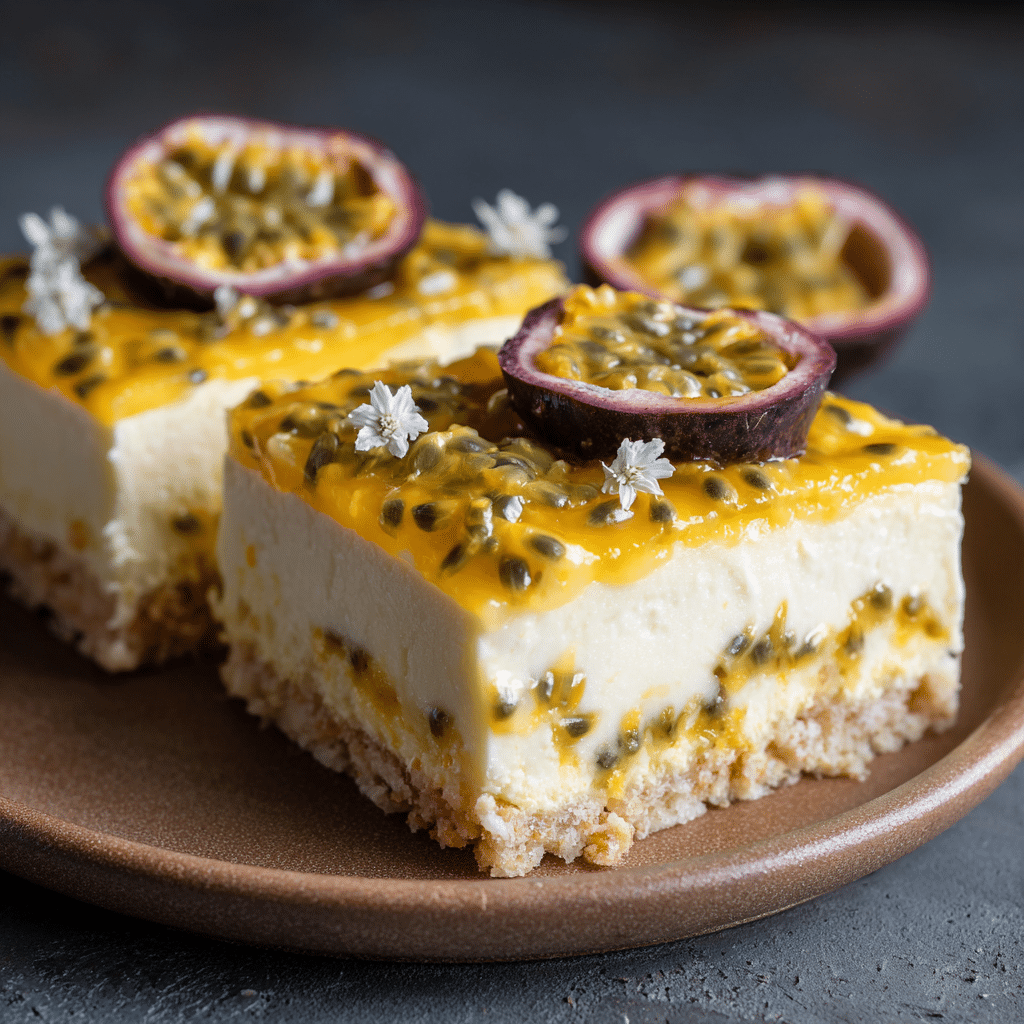 Passion Fruit Cheesecake Bars: Exotic & Creamy Recipe - Recipe Image