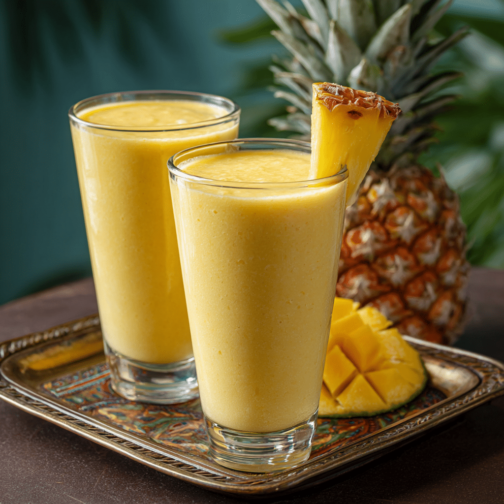 Mango Pineapple Smoothie: Tropical Sunshine Recipe - Recipe Image