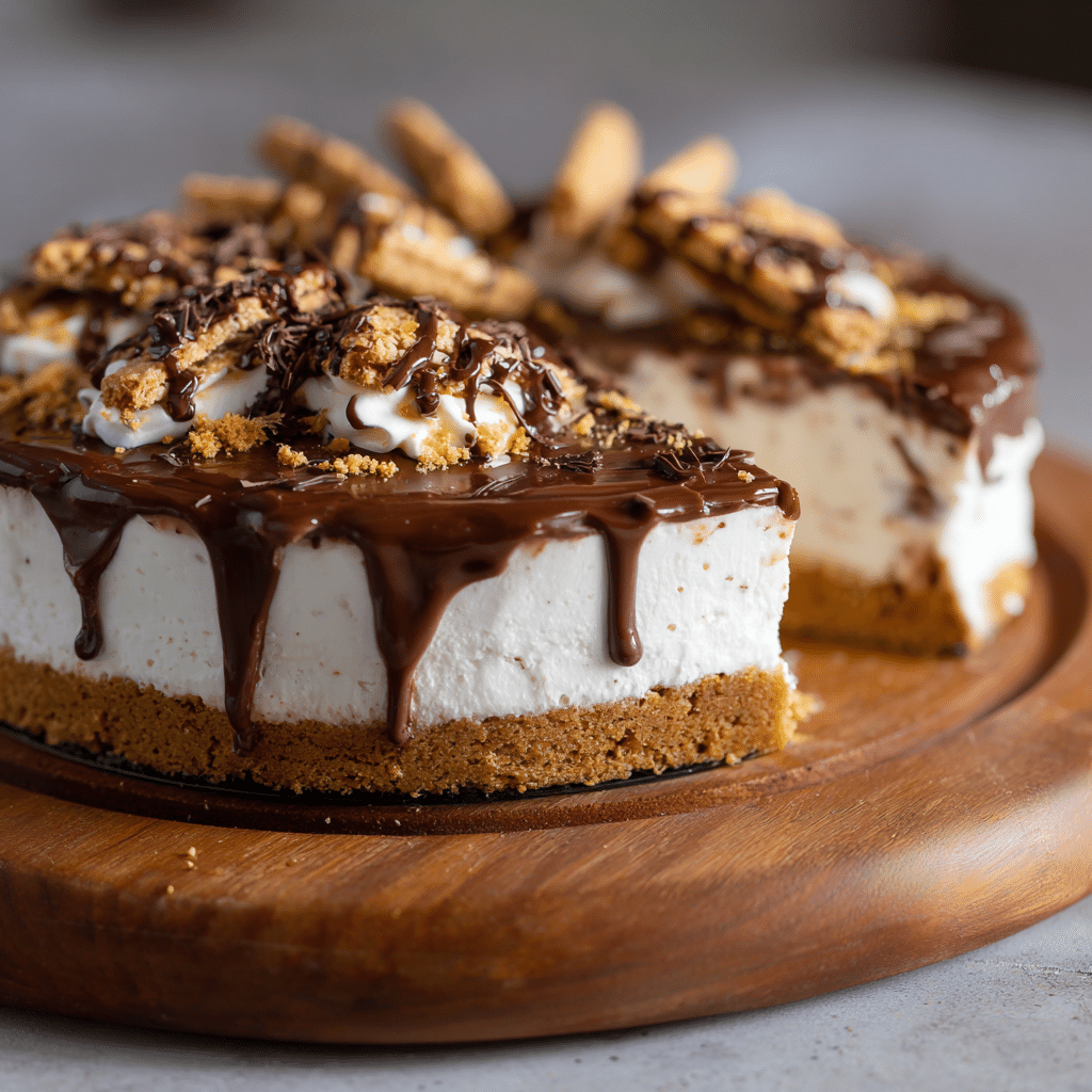 Chocolate Biscuit Cheesecake: No-Bake Delight - Recipe Image